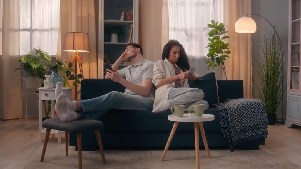A married couple on social media